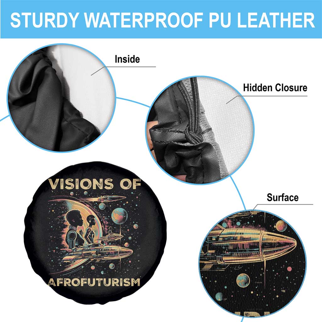 Visions Of Afrofuturism African American Spare Tire Cover Black History And Future