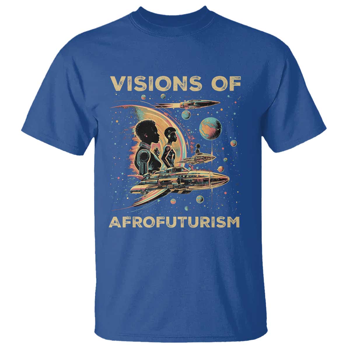 Visions Of Afrofuturism African American T Shirt Black History And Future