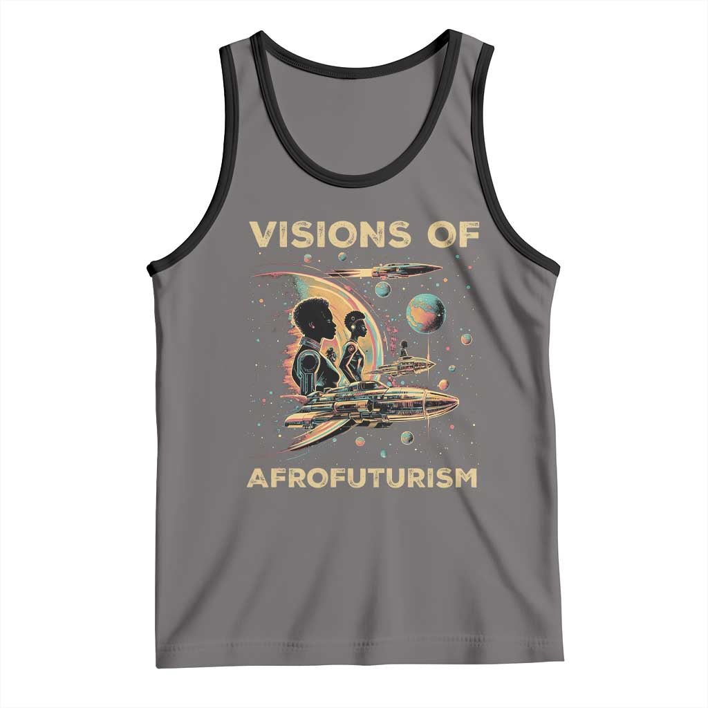 Visions Of Afrofuturism African American Tank Top Black History And Future