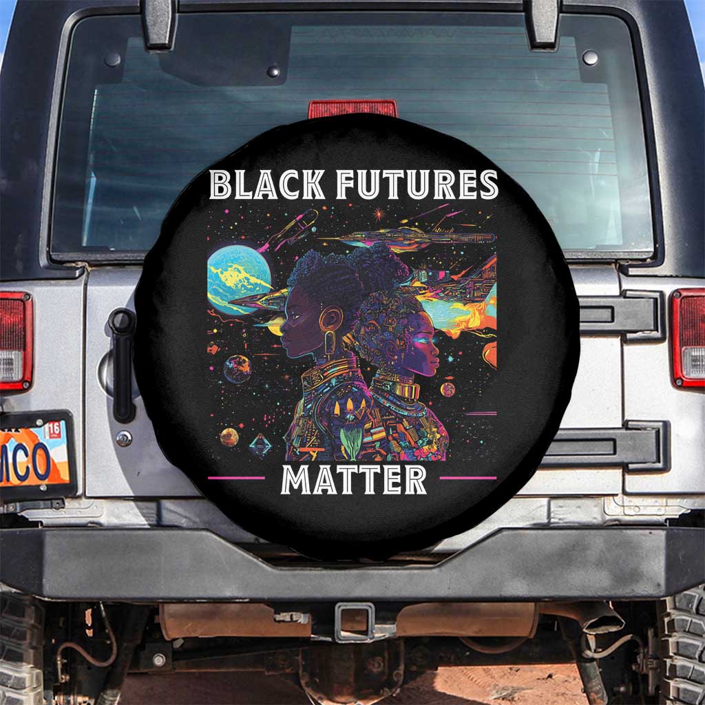 Afrofuturism African American Spare Tire Cover Black Futures Matter