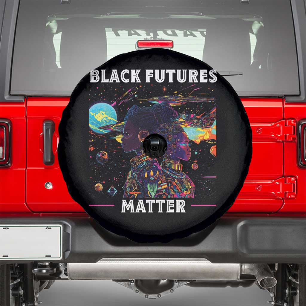 Afrofuturism African American Spare Tire Cover Black Futures Matter