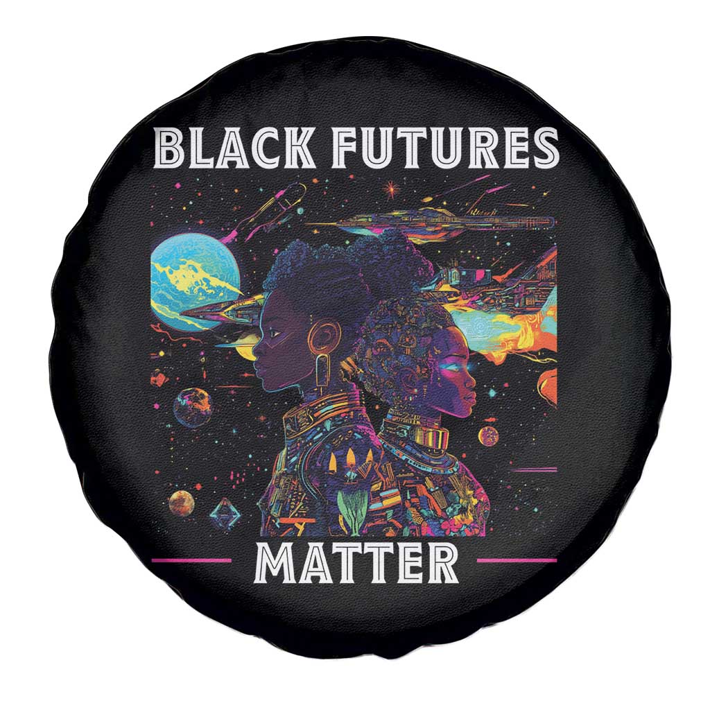 Afrofuturism African American Spare Tire Cover Black Futures Matter