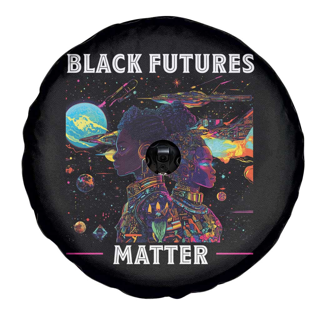 Afrofuturism African American Spare Tire Cover Black Futures Matter