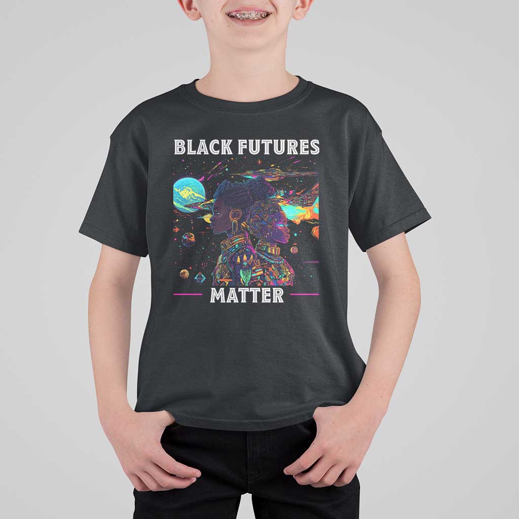 Afrofuturism African American T Shirt For Kid Black Futures Matter