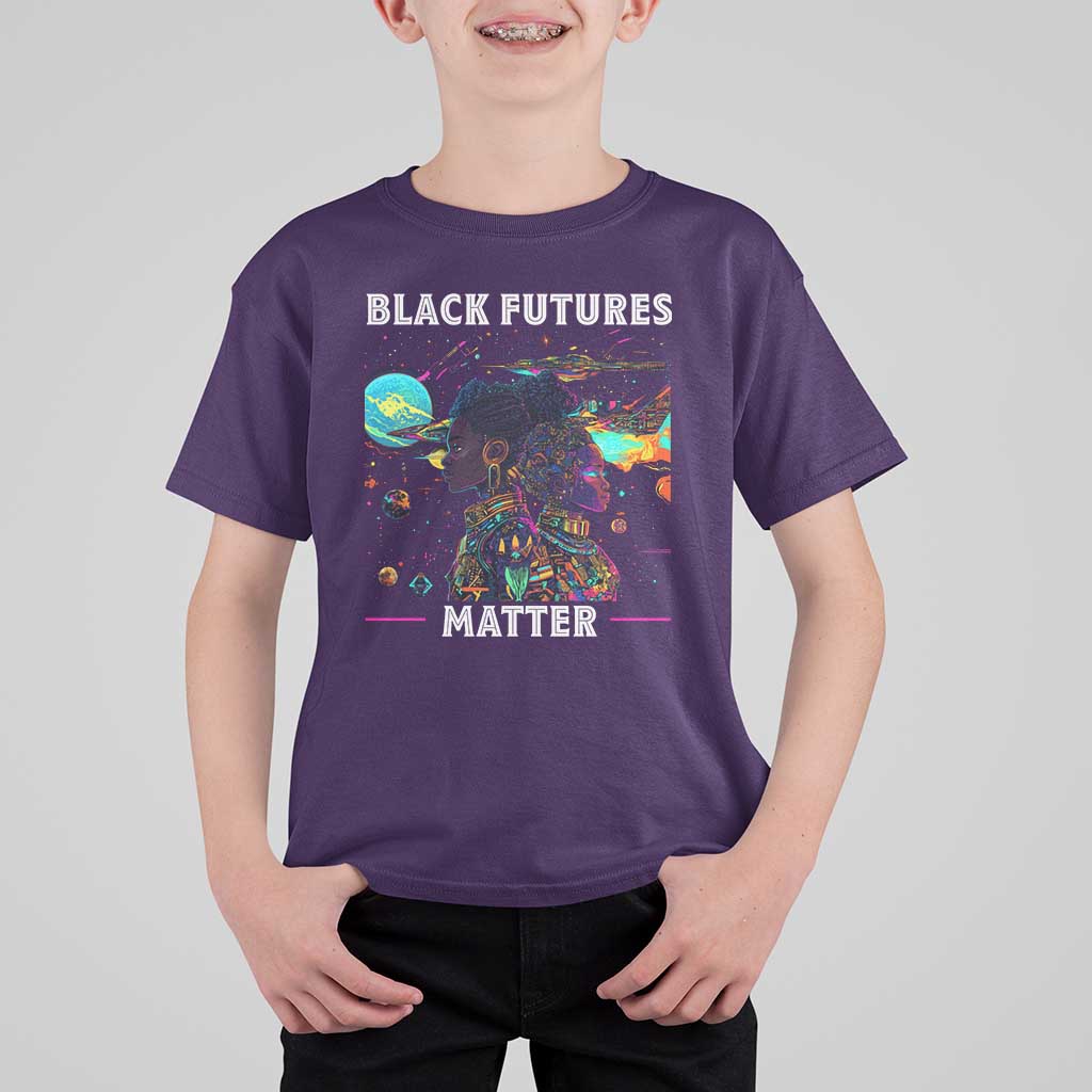 Afrofuturism African American T Shirt For Kid Black Futures Matter