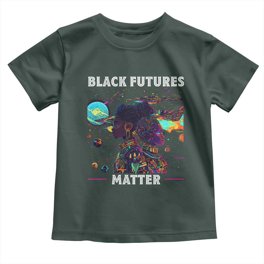 Afrofuturism African American Toddler T Shirt Black Futures Matter
