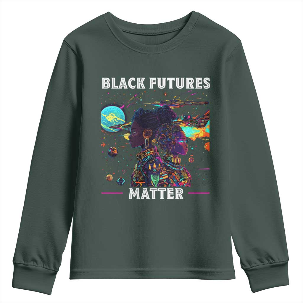 Afrofuturism African American Youth Sweatshirt Black Futures Matter