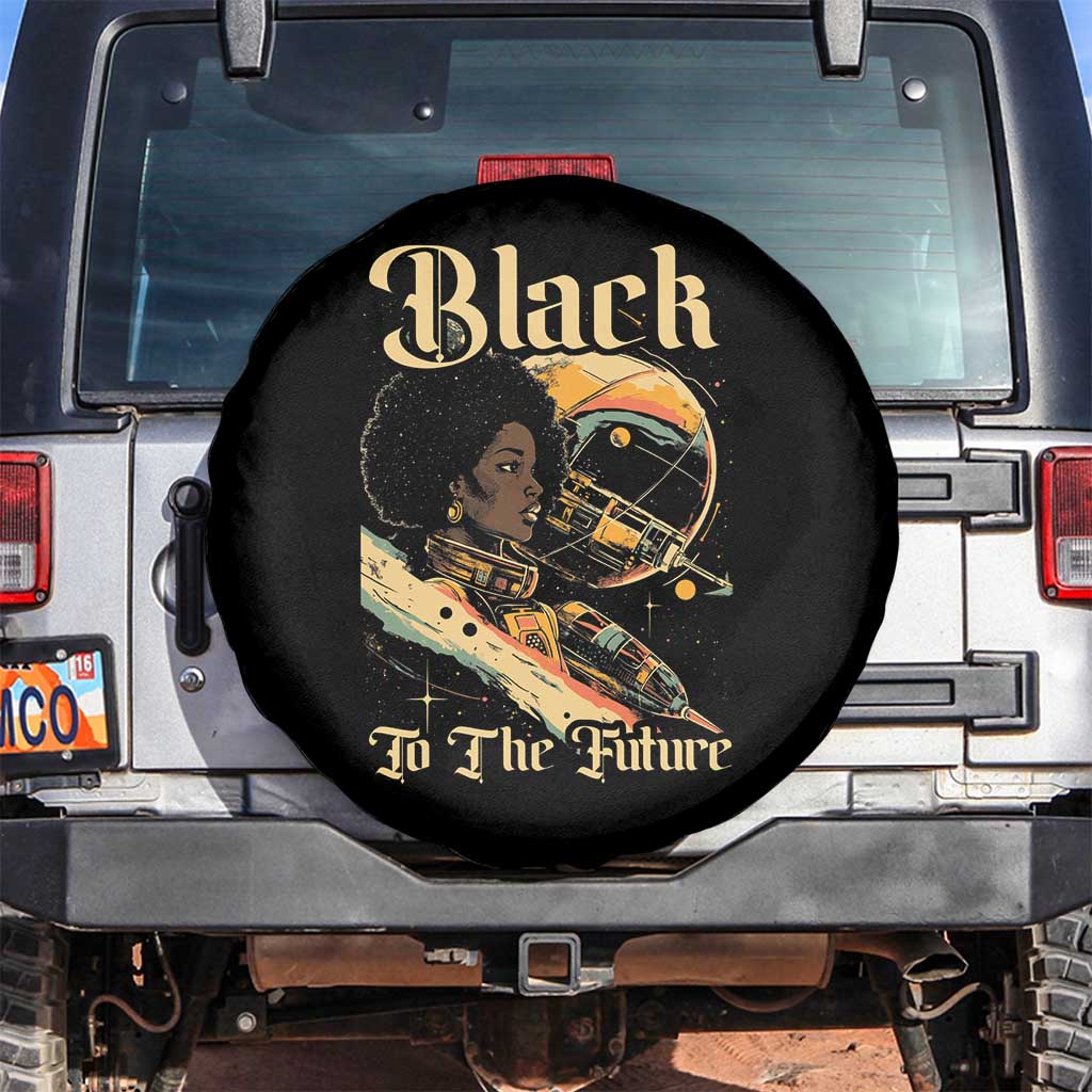 Afrofuturism African American Spare Tire Cover Black To The Future