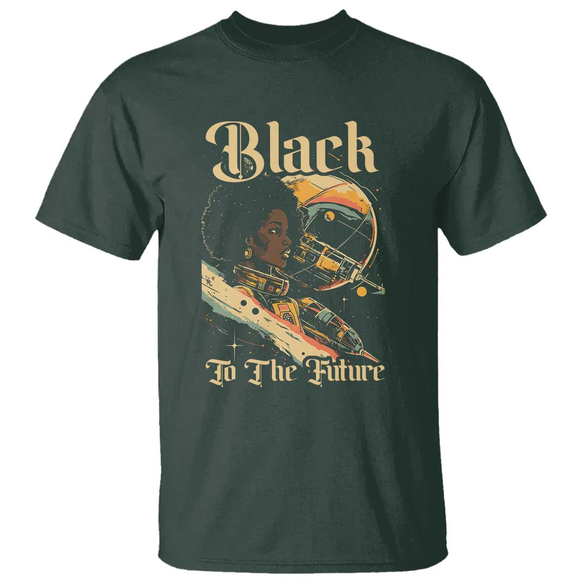 Afrofuturism African American T Shirt Black To The Future