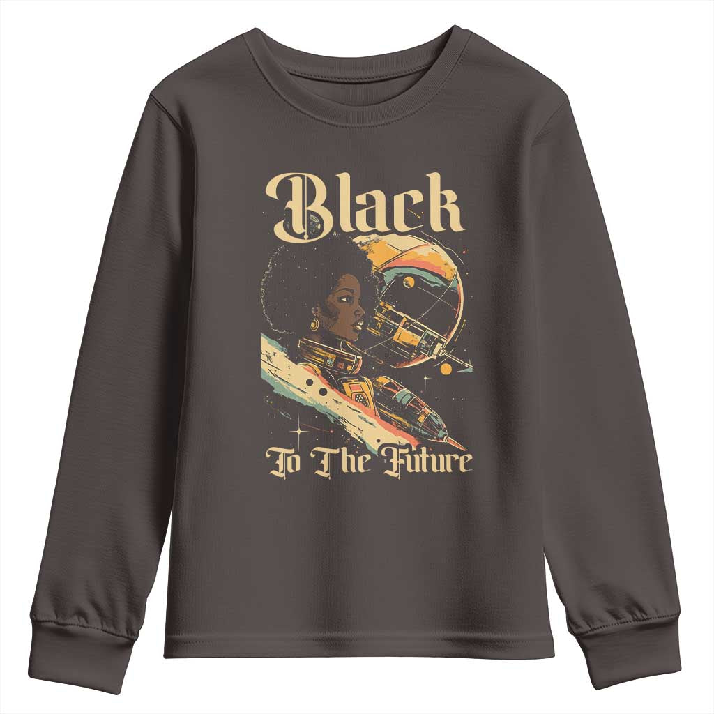 Afrofuturism African American Youth Sweatshirt Black To The Future