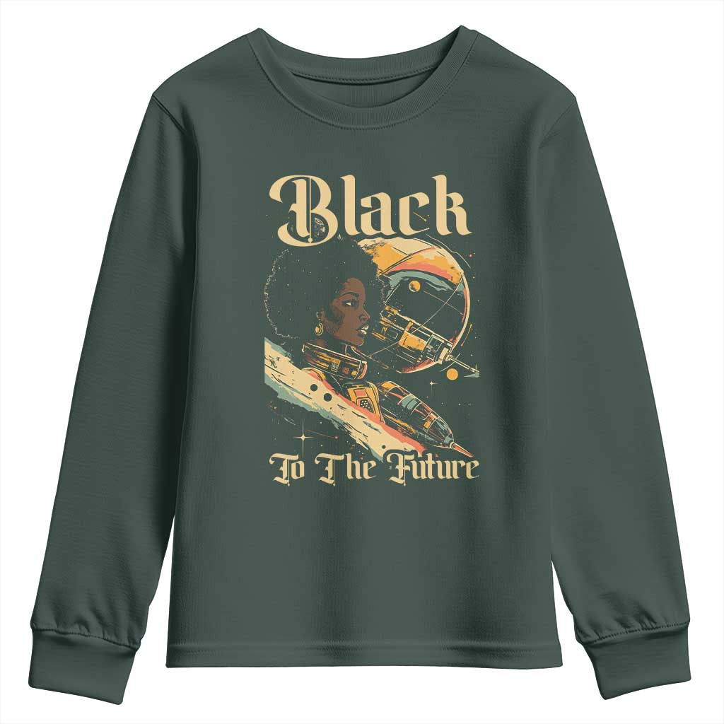 Afrofuturism African American Youth Sweatshirt Black To The Future