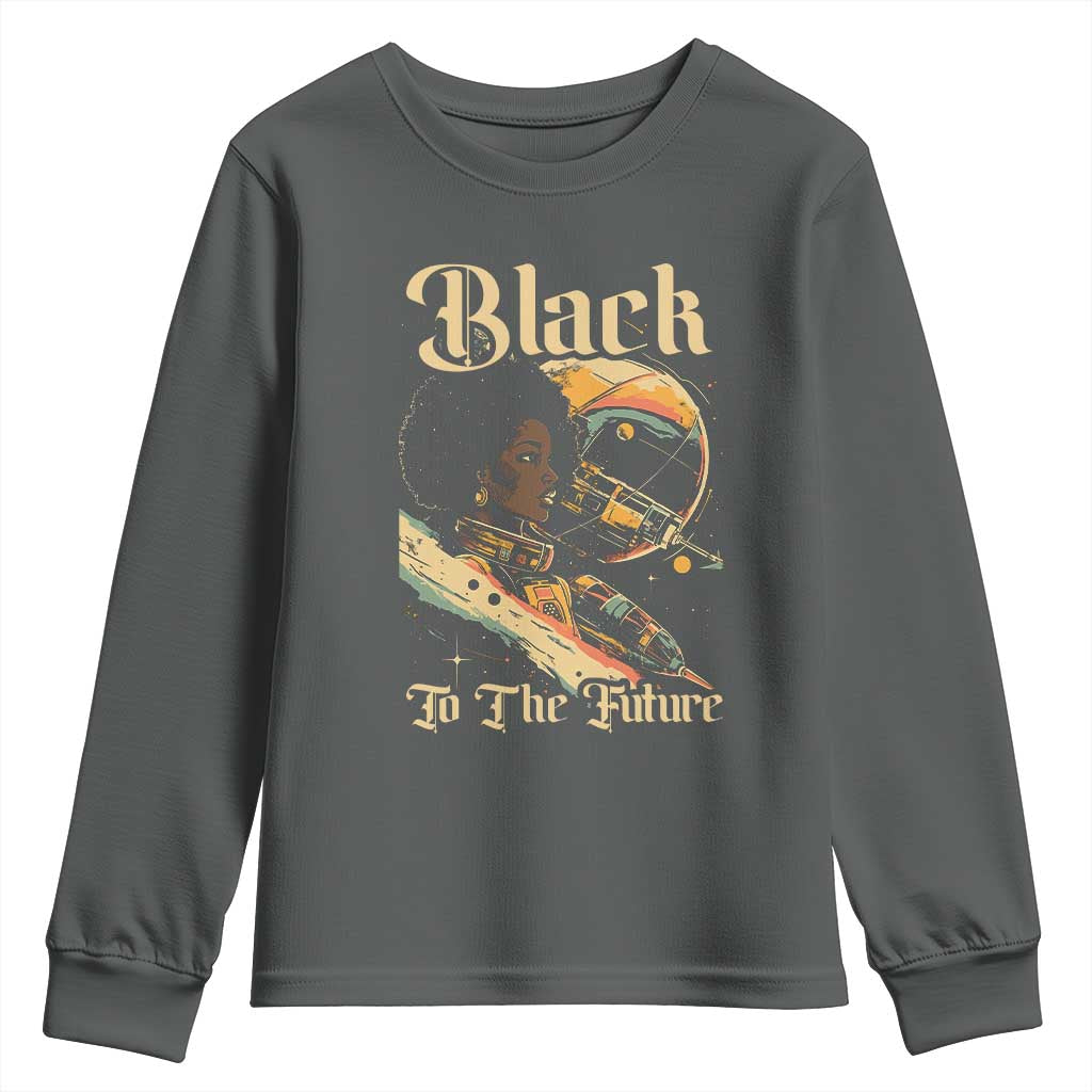 Afrofuturism African American Youth Sweatshirt Black To The Future