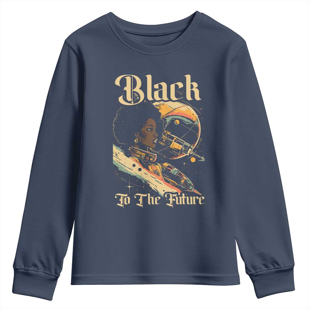 Afrofuturism African American Youth Sweatshirt Black To The Future
