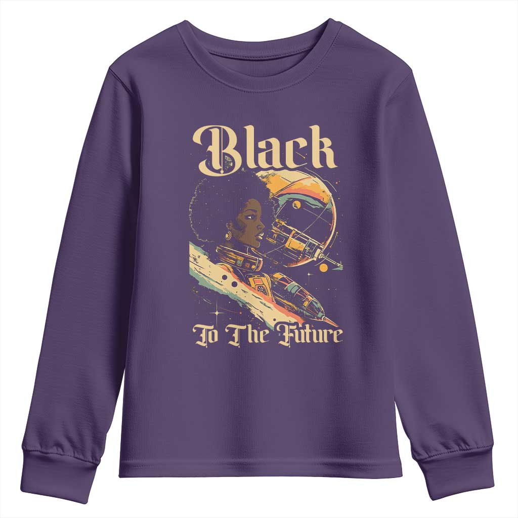 Afrofuturism African American Youth Sweatshirt Black To The Future