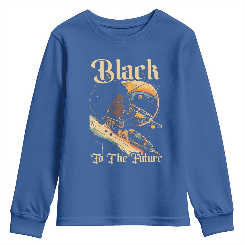 Afrofuturism African American Youth Sweatshirt Black To The Future