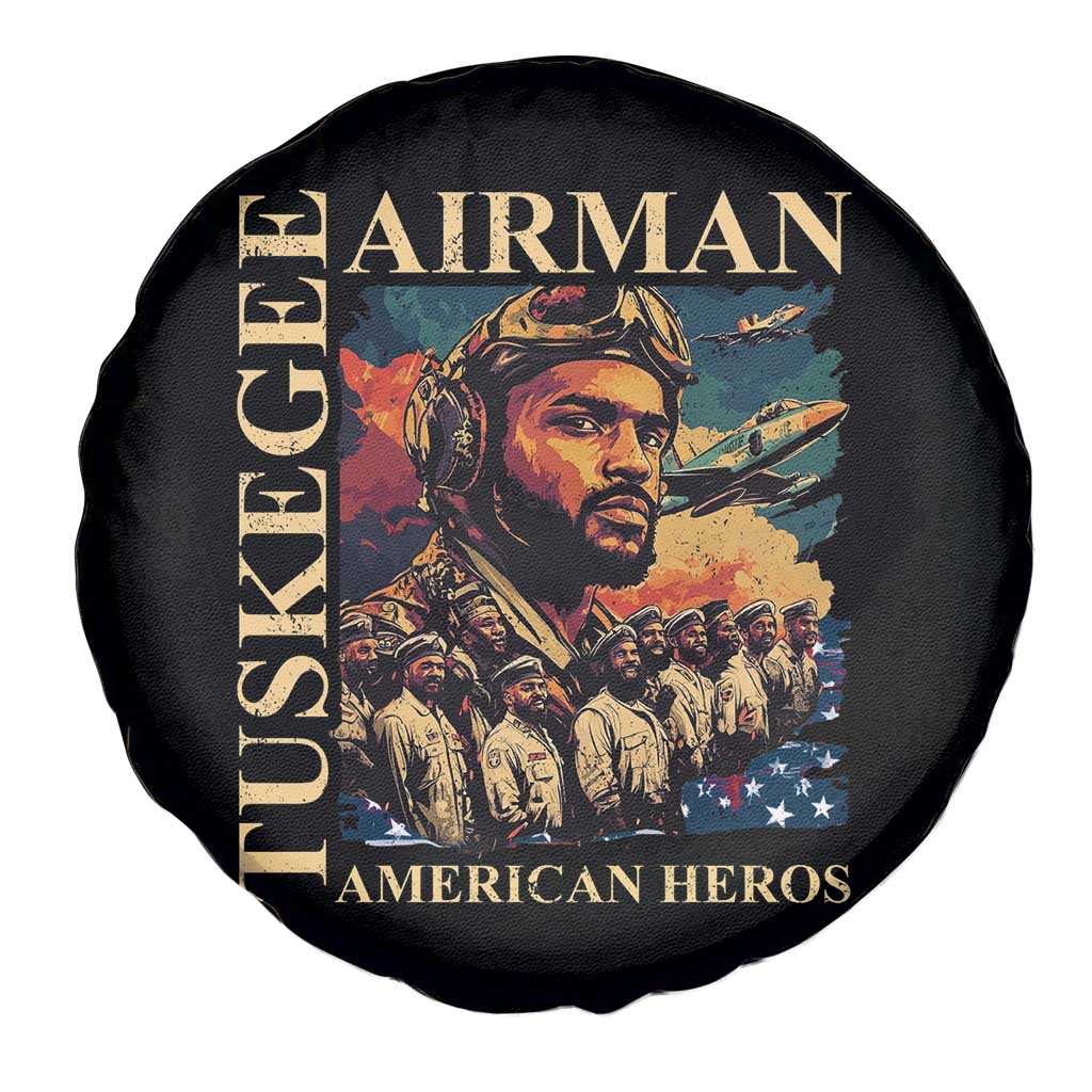 Tuskegee Airman Spare Tire Cover American Heroes US Pilots Black History