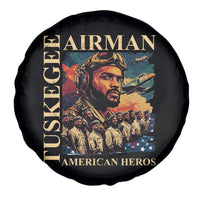 Tuskegee Airman Spare Tire Cover American Heroes US Pilots Black History