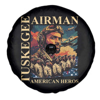 Tuskegee Airman Spare Tire Cover American Heroes US Pilots Black History