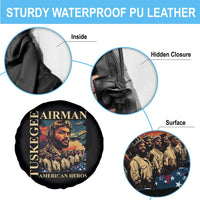Tuskegee Airman Spare Tire Cover American Heroes US Pilots Black History