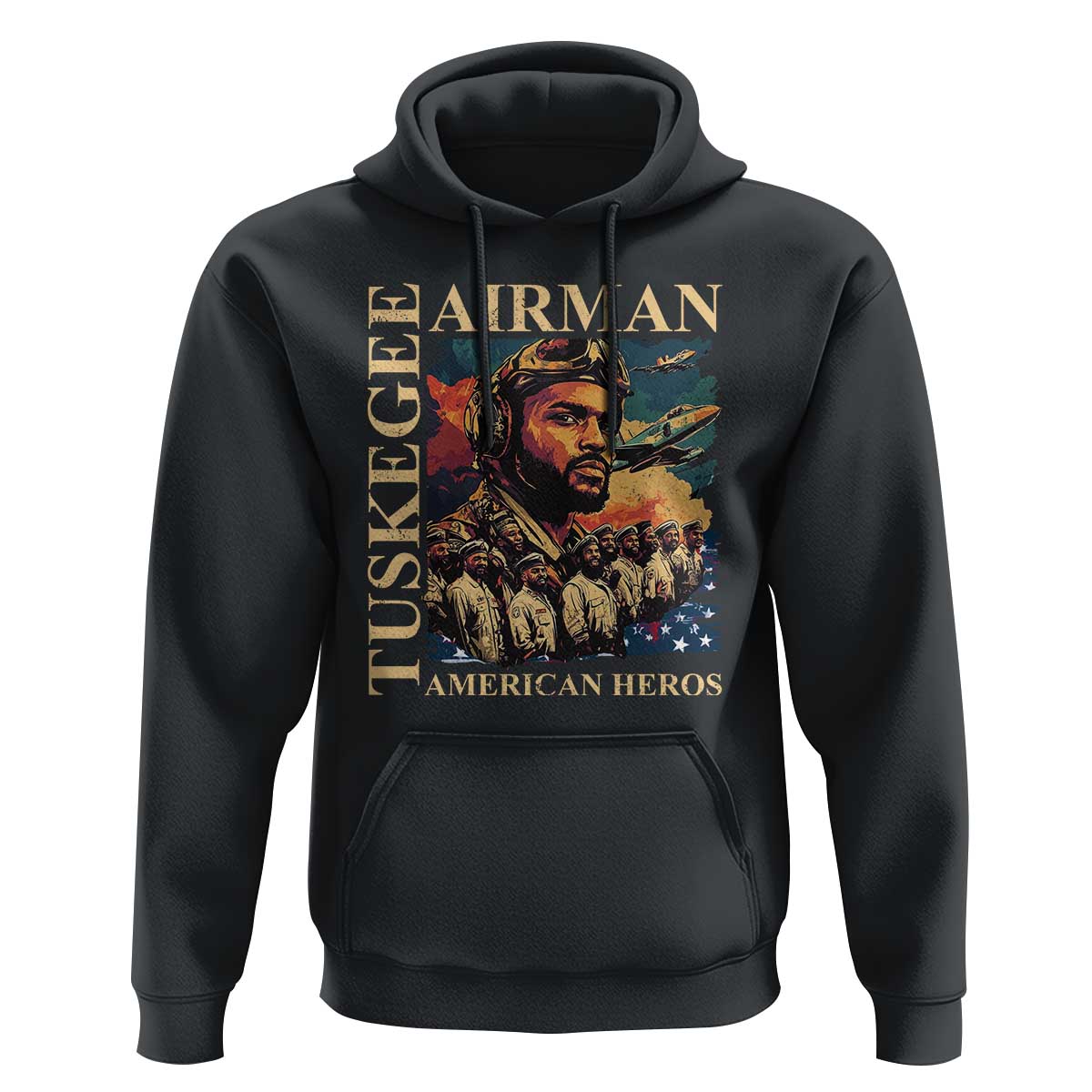 Tuskegee Airman Hoodie American Heroes US Pilots Black History