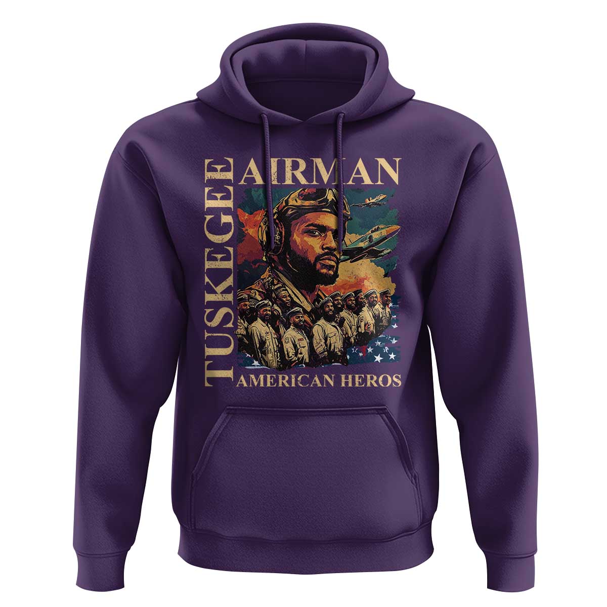 Tuskegee Airman Hoodie American Heroes US Pilots Black History