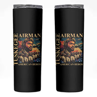 Tuskegee Airman Skinny Tumbler American Heroes US Pilots Black History