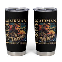 Tuskegee Airman Tumbler Cup American Heroes US Pilots Black History