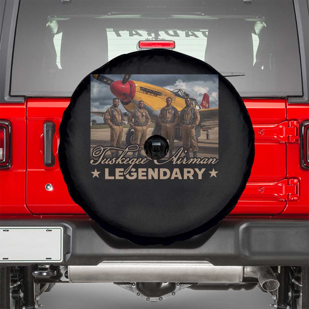 Tuskegee Airman Spare Tire Cover Legendary US Pilots Black History