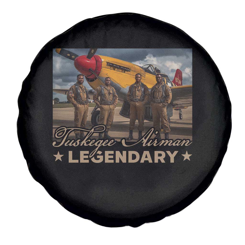 Tuskegee Airman Spare Tire Cover Legendary US Pilots Black History