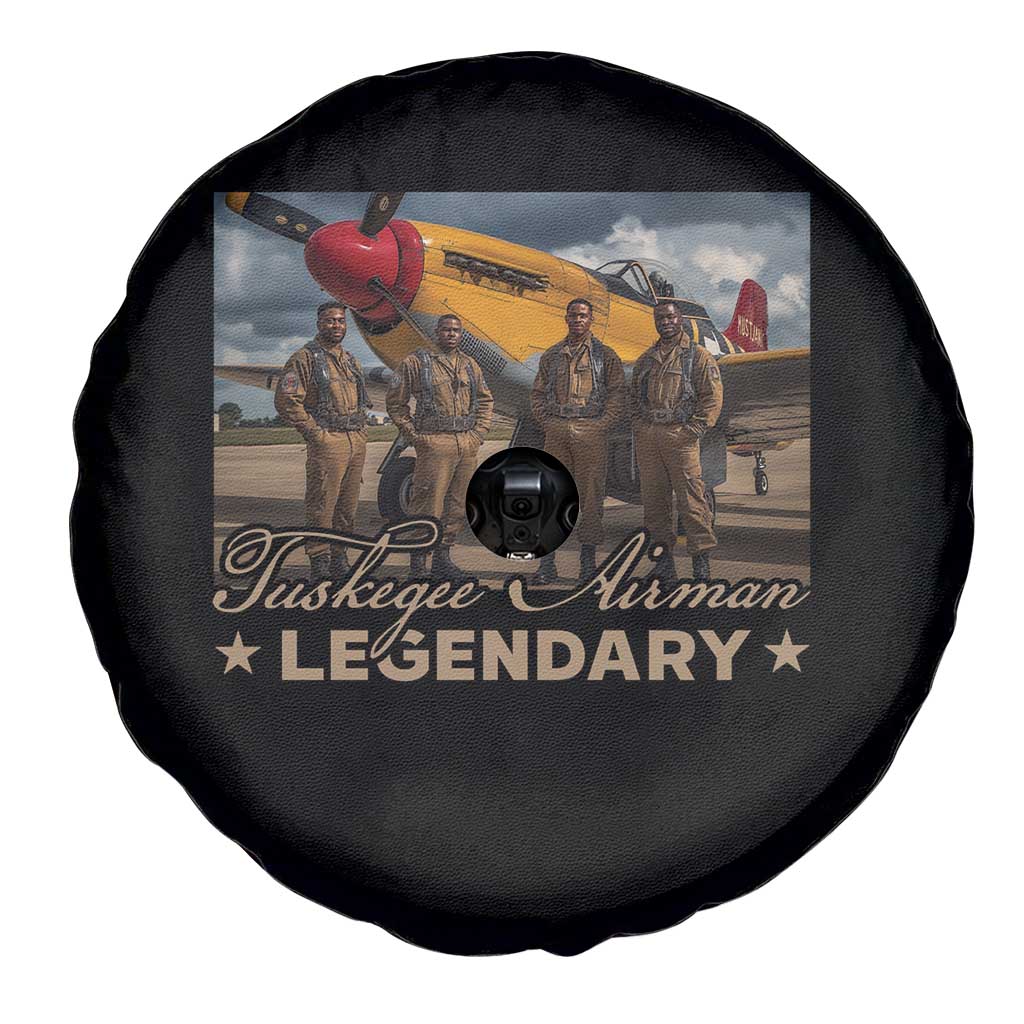 Tuskegee Airman Spare Tire Cover Legendary US Pilots Black History