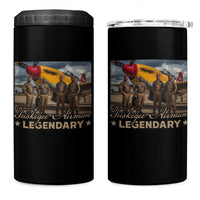 Tuskegee Airman 4 in 1 Can Cooler Tumbler Legendary US Pilots Black History