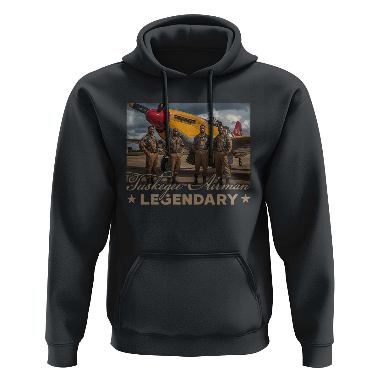 Tuskegee Airman Hoodie Legendary US Pilots Black History