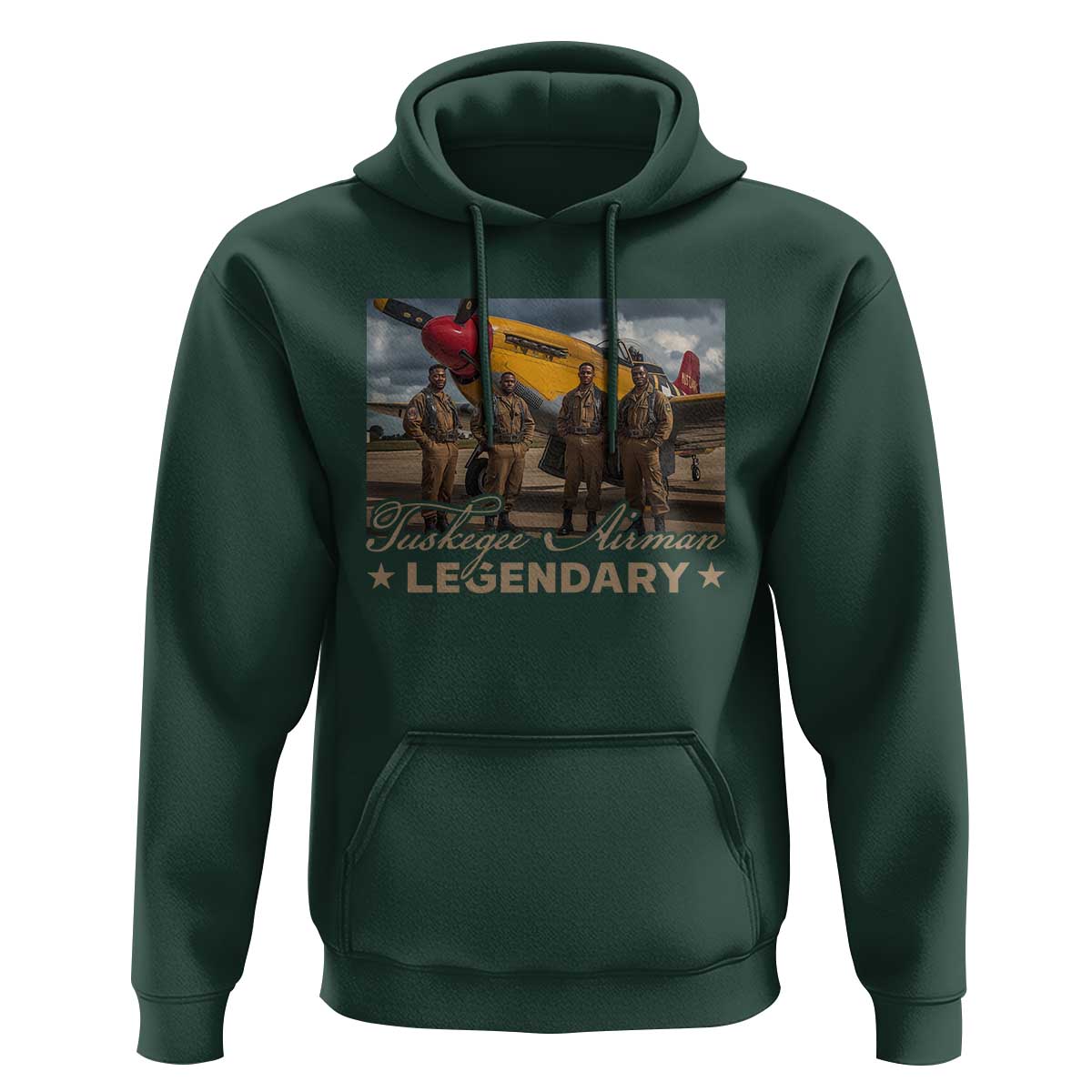 Tuskegee Airman Hoodie Legendary US Pilots Black History