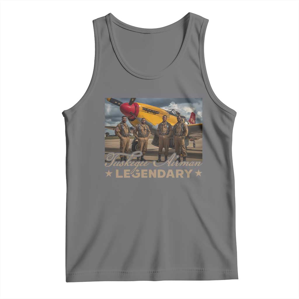 Tuskegee Airman Tank Top Legendary US Pilots Black History