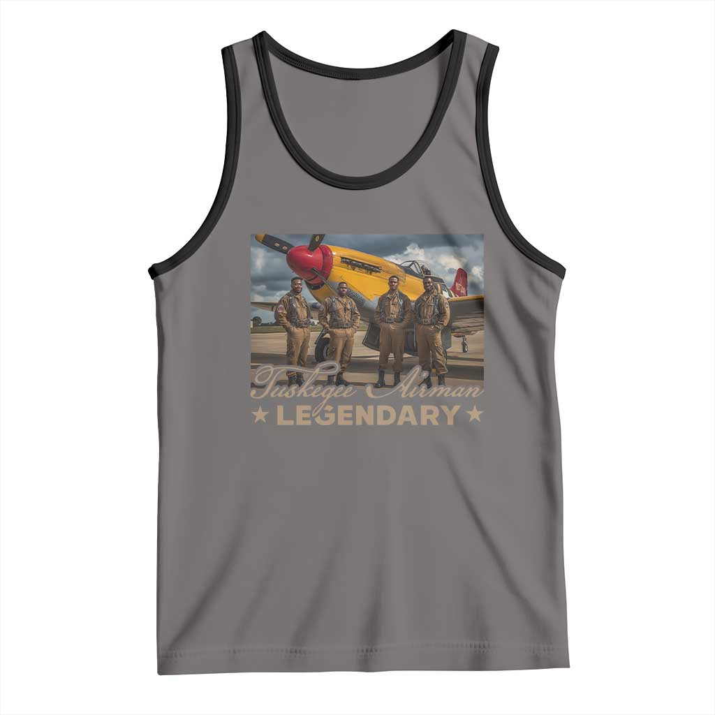 Tuskegee Airman Tank Top Legendary US Pilots Black History