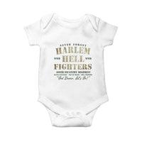 Harlem Hellfighters Baby Onesie American Black History Military Soldiers