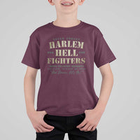 Harlem Hellfighters T Shirt For Kid American Black History Military Soldiers