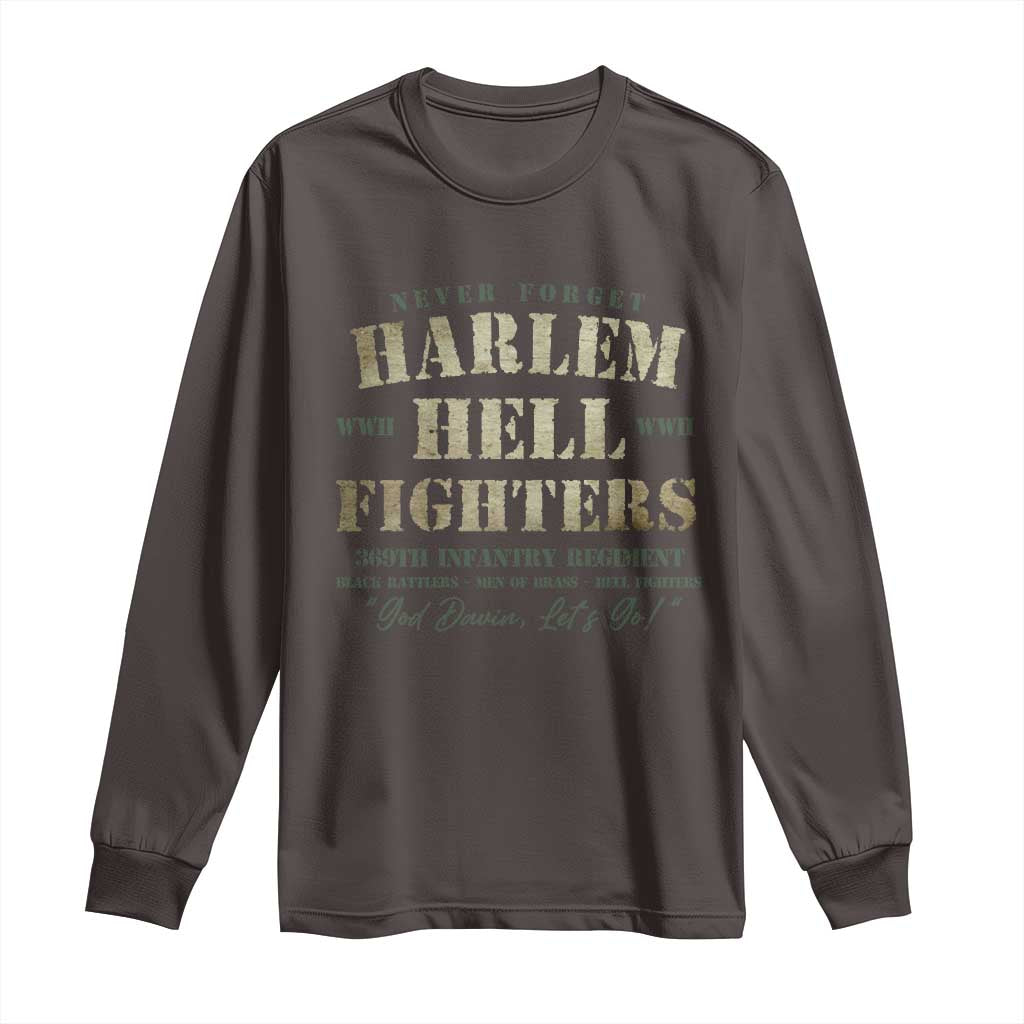 Harlem Hellfighters Long Sleeve Shirt American Black History Military Soldiers