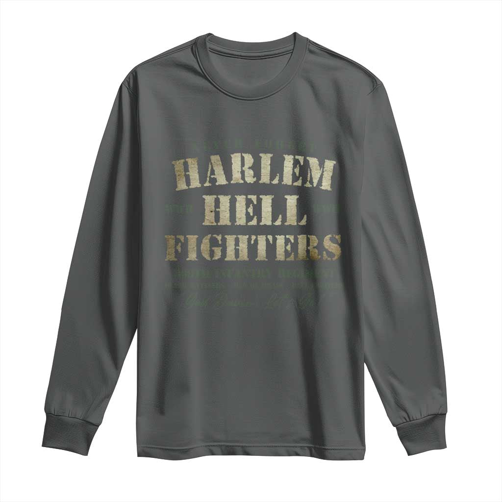 Harlem Hellfighters Long Sleeve Shirt American Black History Military Soldiers