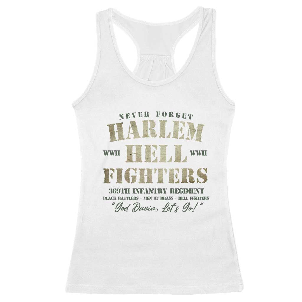 Harlem Hellfighters Racerback Tank Top American Black History Military Soldiers