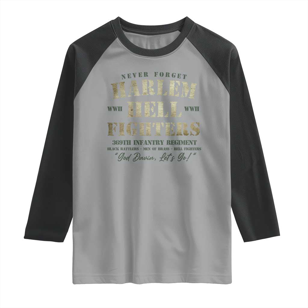 Harlem Hellfighters Raglan Shirt American Black History Military Soldiers