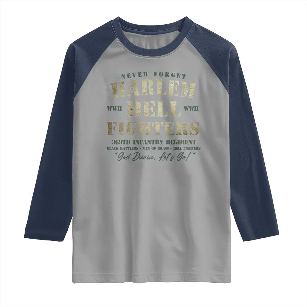 Harlem Hellfighters Raglan Shirt American Black History Military Soldiers