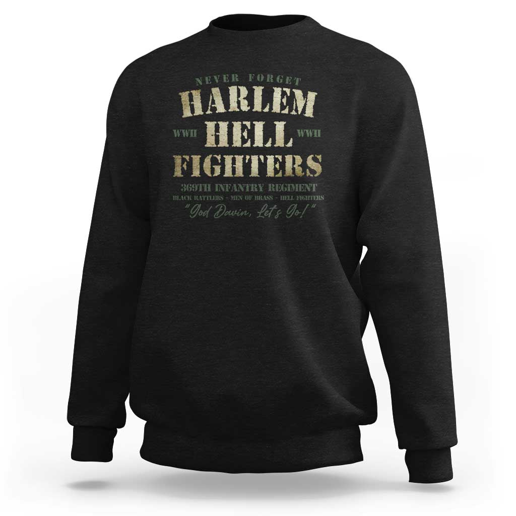 Harlem Hellfighters Sweatshirt American Black History Military Soldiers