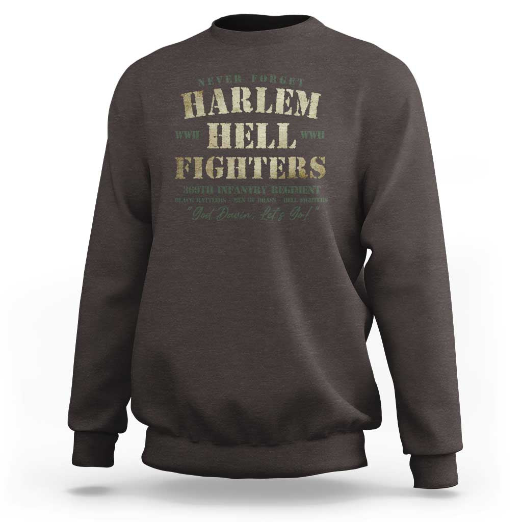 Harlem Hellfighters Sweatshirt American Black History Military Soldiers