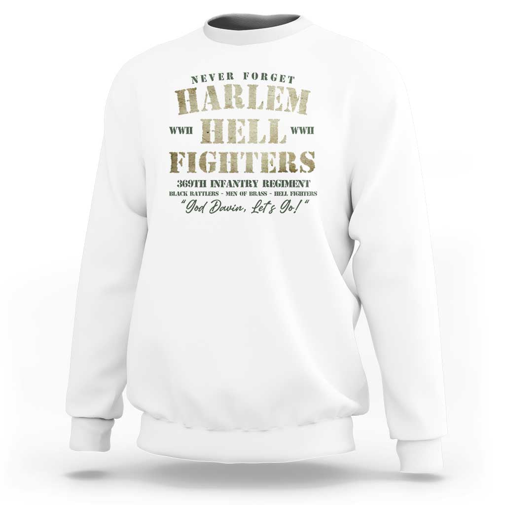 Harlem Hellfighters Sweatshirt American Black History Military Soldiers