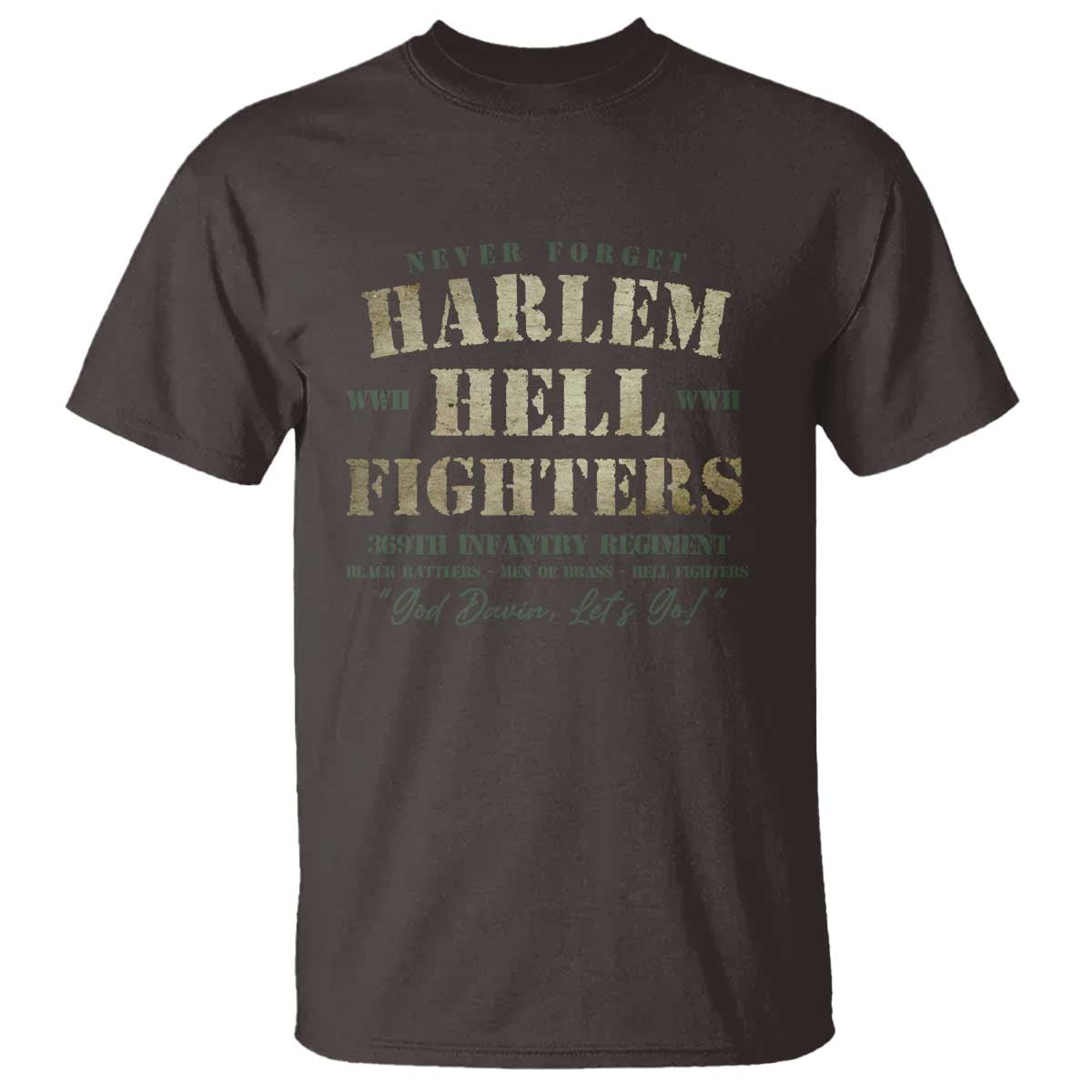 Harlem Hellfighters T Shirt American Black History Military Soldiers