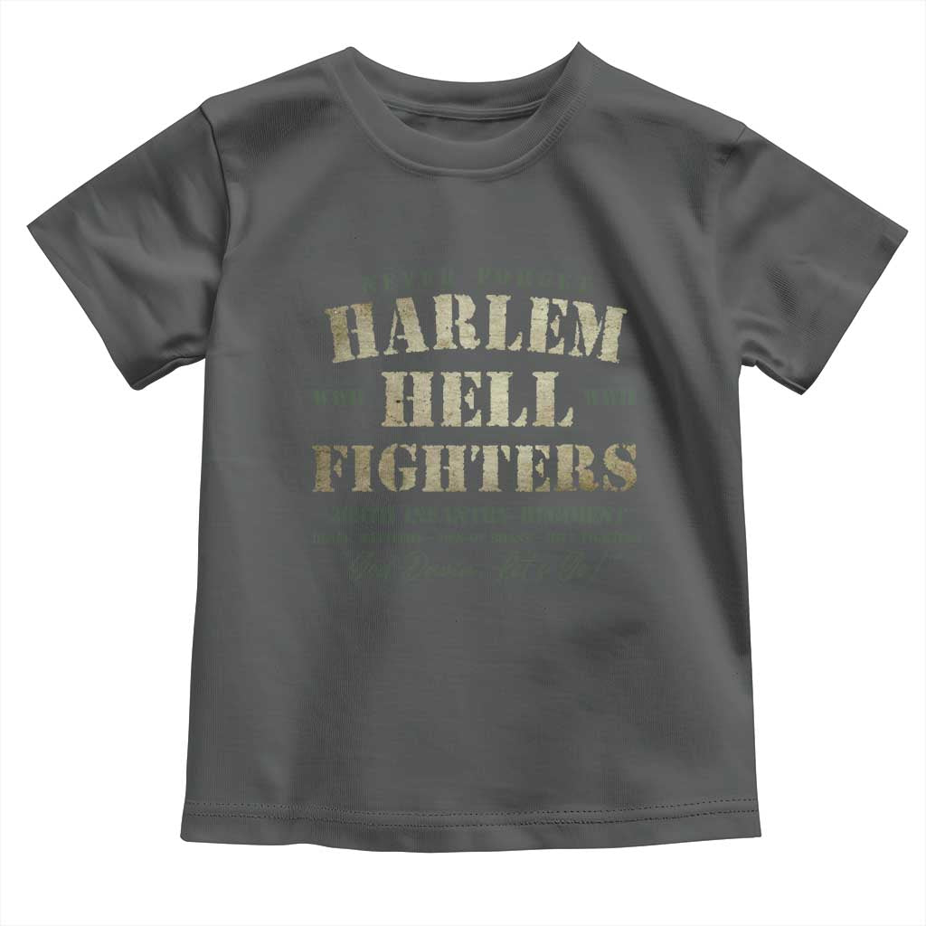 Harlem Hellfighters Toddler T Shirt American Black History Military Soldiers