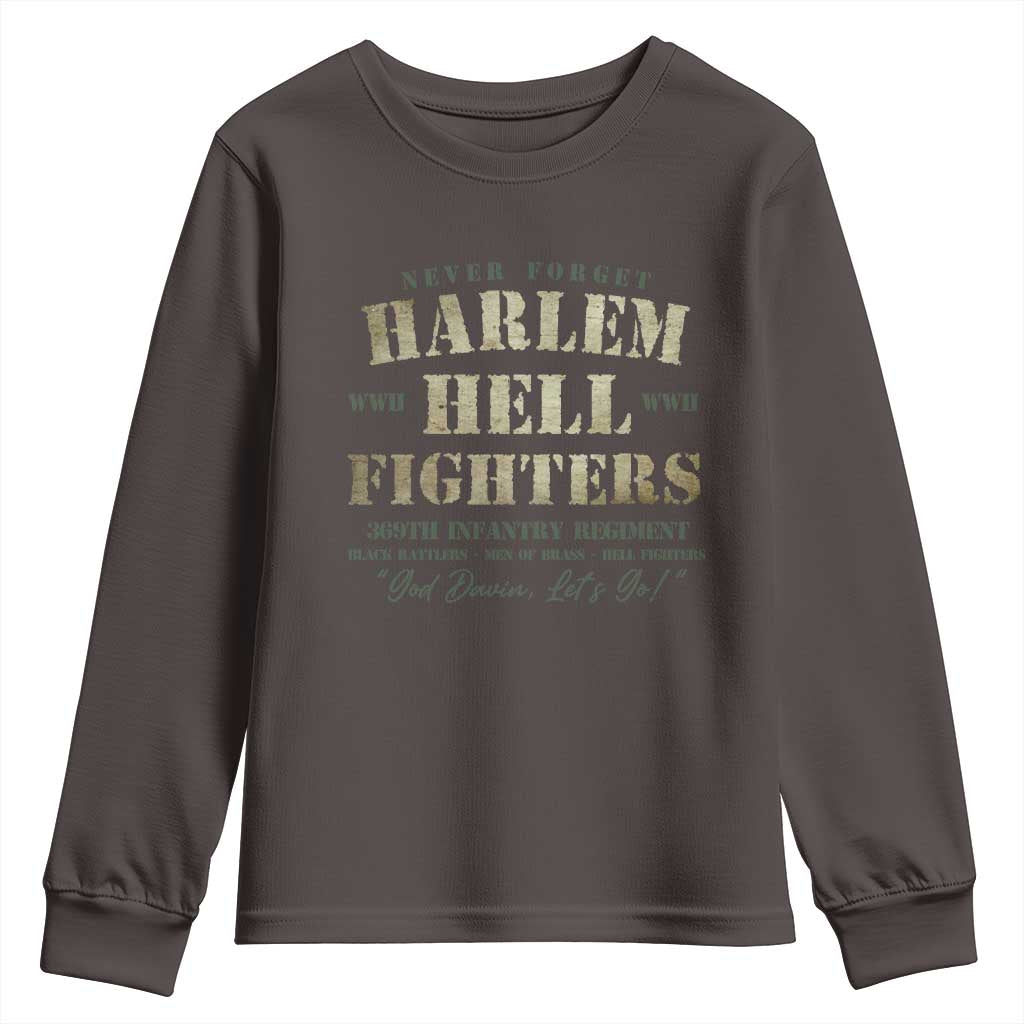 Harlem Hellfighters Youth Sweatshirt American Black History Military Soldiers