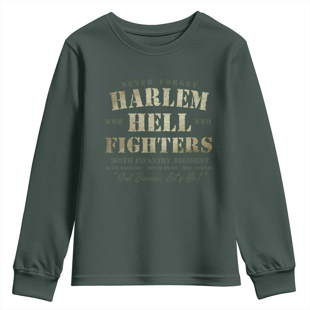 Harlem Hellfighters Youth Sweatshirt American Black History Military Soldiers