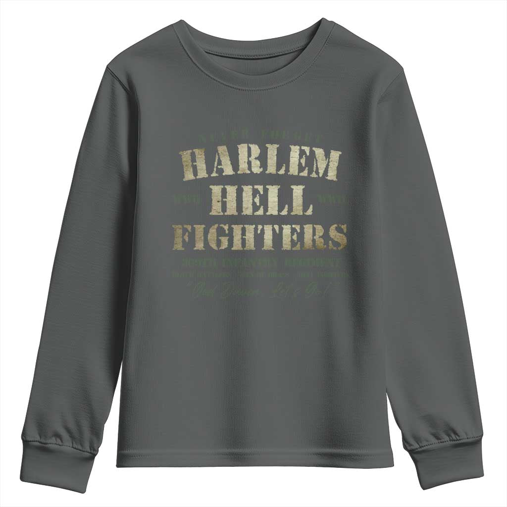 Harlem Hellfighters Youth Sweatshirt American Black History Military Soldiers